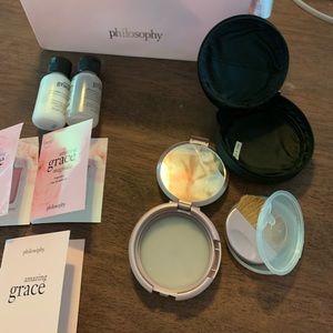 Philosophy sample bundle with new powder container.